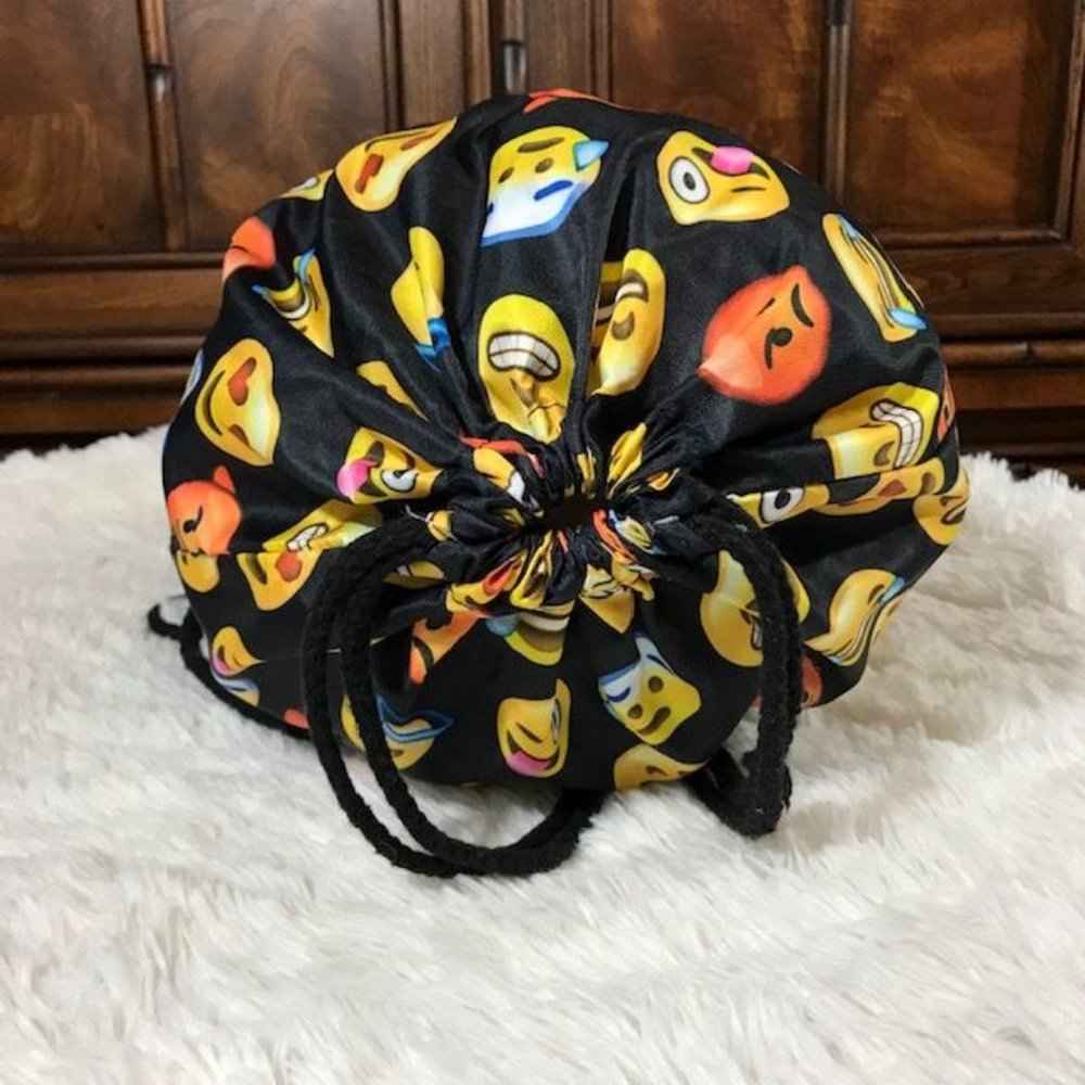 Emoji Lightweight Drawstring Bag Backpack - Picture 5 of 10